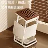 Soporte Inclinado para Cuchillos Estilo Vintage para Uso Doméstico, Almacenamiento Multifuncional para Cuchillos de Cocina, Drenaje Integrado en Encimera, Soporte de Cuchillos de Alta Estética