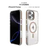 Para Apple 16 funda magnética transparente para teléfono móvil serie Macaron iPhone15pro/16promax funda para teléfono móvil