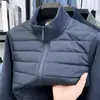 Chaqueta de algodón para hombre Oli de terciopelo, chaqueta con cremallera de polar con retazos de moda, amplio stock disponible para ventas transfronterizas