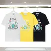 Camiseta de manga curta solta com estampa de frutas de verão estilo tropical Casablanca Nova Casablanca