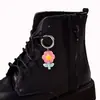 Llavero con Hebilla de Zapato de Flor de Color Caramelo Transparente Fresca Estilo Coreano Colgante de Flor de Hielo de Resina Colorida Transparente