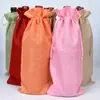 Bolsa de Lino para Embalaje de Botellas de Vino Nuevo Transfronterizo Bolsa de Regalo para Vino Tinto Bolsa de Regalo con Cordón Bolsa de Embalaje de Lino para Vino Tinto