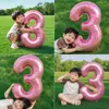 Montaje de Escena para Ceremonia de Cumpleaños Infantil al Aire Libre, Accesorios para Fotos de Primer Cumpleaños de Niños y Niñas, Globos de Corona con Número