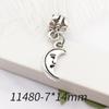 1 Mariposa Elefante Tortuga Colgante de Agujero Grande Accesorio Aleación DIY Pulsera Collar Pulsera con Dijes de Agujero Grande