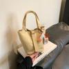 Outono e Inverno novo estilo coreano cesta de vegetais de lona para crianças meninas bolsa de mão lancheira de mamãe sacola de compras bolsa feminina