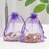 Atacado saco de organza branco saco de malha perolada cinto saco de embalagem de presente doces de casamento joias saco com cordão saco de armazenamento