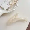 Presilha de Garra Concha de Golfinho Cor Gelatina Grampo de Cabelo Traseiro Elegante Elegante Estilo Férias Beira-Mar Acessórios de Cabelo Clipe Tubarão Novo