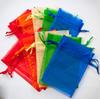 Haciendo Bolsas de Gasa como Regalos, Bolsas de Gasa con Cordón de Perlas 7*9, Bolsas de Almacenamiento Personalizables, Bolsas de Gasa con Perlas para Almacenamiento de Cosméticos