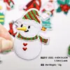 Pegatinas de Tela Navideñas Árbol de Navidad Casa Bordado Copo de Nieve Juguetes Pegatinas Decorativas Ropa Zapatos Parches Pegatinas Listos para la Venta