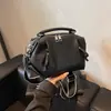 Elegante bolso plisado retro para mujer, nuevo bolso de moda 2026 con patrón de lichi, bolso cruzado con correa ancha