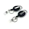 Metal Pontilhado Fivela de Puxar Fácil Chaveiro de Liga de Zinco Identificação Fivela Anti-Perda Porta-Crachá Plástico Fivela Retrátil de Puxar Fácil