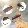 Garceta Blanca Wy614 Señuelo Seco para Pesca de Insectos Terrestres