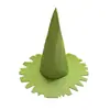 Chapéu de bruxa verde pontudo Chapéu de festa de Halloween Chapéu de mascarada cosplay Chapéu de palha