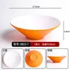 Tigela cônica bicolor, tigela de melamina para macarrão comercial, tigela especial para casas de macarrão, adequada para macarrão de caracol, wontons, macarrão misto, ramen e hot pot picante