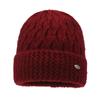 Gorros al por mayor para mujeres de mediana edad y mayores 2025 Invierno Nuevo estilo Gruesos Gorros de punto con forro polar cálido para madres y abuelas