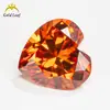 Atacado de Fábrica Moissanite Colorido Pedra Solta Rosa Formato de Coração 1-3 Quilates Anel Anel Joia Acabada Cravação