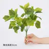 Hojas de Uva Simuladas Césped Artificial Plantas Verdes Simuladas Maceteros Exteriores Vallas Arreglo Floral Material de Hojas Mango de Caparazón de Tortuga Paquete de Hierba Decoración de Paisajismo