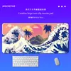 Tapete de mesa estilo Ukiyo-e com tema de onda japonesa, extra grande e espesso, adequado para jogos e uso no escritório, base para teclado e mouse, disponível em estoque do fabricante