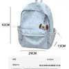 Mochila de Nuevo Estilo, Bolso Cruzado Bordado Sencillo, Bolso Escolar Grande para Estudiantes, Ligero, Multicapa, Bolso para Computadora para Estudiantes Universitarios
