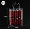 Saco de presente transparente de fábrica saco plástico PVC bolsa de mão mão presente presente de aniversário embalagem de saco de casamento atacado