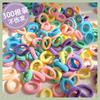 Elásticos de Cabelo Infantis de Alta Elasticidade Não Machucam o Cabelo Anéis Coloridos de Tecido de Fio Atoalhado Acessórios de Cabelo Elásticos para Meninas Cordas de Cabelo Elásticos de Cabelo para Bebês Acessórios de Cabeça