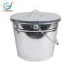 Cubo de cenizas de hierro y zinc, cubo de carbón de color primario de hierro y zinc, cubo de carbón para chimenea negro, herramienta, accesorios para chimenea, accesorios para herramientas domésticas, traje