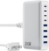 Cargador de Nitruro de Galio Transfronterizo de 200W, Cargador de Escritorio Universal de 20V5A para Teléfonos Móviles, Tablets y Laptops, Venta Directa del Fabricante