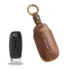Funda de Llave Retro Adecuada para el Nuevo Nissan Sylphy Teana Land Qashqai Qashqai Bolsa de Llave de Cuero Hebilla