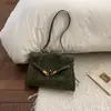 Bolsa de Mão Feminina Grande Capacidade Estilo Vintage, Nova Bolsa Transversal Casual de Nicho Outono/Inverno 2025, Bolsa Tote Popular Estilo Kelly