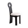 Cadeira de Jantar Vintage em Madeira Maciça Estilo Francês, Cadeira com Encosto de Designer Meio do Século, Cadeira para Toucador de Quarto Estilo Wabi-Sabi, Cadeira Chave
