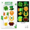 Irlanda transfronteriza St. Sombrero Verde de San Patricio Lentejuelas Cerámica Blanda Joyería para Uñas Uñas Luminosas Calcomanía Tatuaje