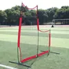Red de bateo de béisbol, Precisión de amortiguación de bateo para práctica de béisbol, Red con soporte en T para lanzador entrenador, Deportes para la construcción de equipos