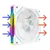 Ventilador de chasis de fábrica original pequeño eléctrico de prisma 5V síncrono divino marco negro control de temperatura ventilador ARGB radiador de computadora