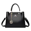 Bolsa Feminina Transfronteiriça 2024 Nova Bolsa Tiracolo Ombro Urbana Simples Bolsa de Mão Moda Feminina Bolsa de Grande Capacidade para Cabelo