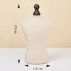 Suporte de Exibição de Colar de Luxo Acessível Retrô, Rack de Armazenamento de Joias de Casamento para Pescoço Retrato, Decoração de Janela Meio Corpo Tamanho Pequeno