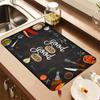 Tapete de Mesa de Terra Diatomácea Transfronteiriço para Sala de Estar, Tapete Absorvente Antiderrapante de Alta Qualidade para Cozinha e Sala de Jantar, Tapete de Jantar Macio, Luxo Leve Amazon