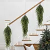 Colgante de Pared de Aguja de Pino de Norfolk Transfronterizo Colgante de Pared de Planta Verde Artificial Simulada Ratán Decoración Navideña Foto Boda Festival