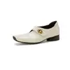 Zapatos pequeños de cuero de estilo coreano, a la moda y sencillos, elegantes, de 3 cm de tacón, nuevo modelo otoño e invierno 2026, punta cuadrada, tacón grueso, mocasines sin cordones para mujer