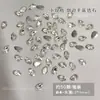 Pacote de Material para Nail Art Zircônia Coração Flat Fundo Prateado Zircônia Diamante para Nail Art Decoração de Unha Zircônia Diamante para Nail Art