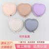 Cinta métrica creativa con borde de aceite en forma de corazón 1,5 m reciclaje automático mini portátil cinta métrica de PU regalo de moda cinta métrica de cuero
