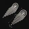 Pendientes de strass personalizados estilo coreano flash Diamante elegante venta al por mayor de fábrica E252