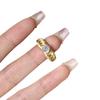 Anillo Redondo de Lujo Ligero Estilo Francés Retro con Diamantes Cepillados Tejidos y Tachonados, Anillo Versátil de Nicho Estilo Corte para Mujer, Exquisito y Único