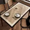 Mantel Individual Retro para Mesa de Comedor, Impermeable y a Prueba de Aceite, Mantel sin Lavado, Estilo Vintage, Nuevo Modelo 2026, Lujo Ligero, Sensación de Alta Gama, Mantel para Mesa de Centro de Escritorio