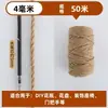 Cuerda de cáñamo para postes rascadores de gatos hechos a mano para bricolaje, estructuras para trepar, decoraciones de jardín de infantes, cuerda para atar tuberías, cordel grueso de cáñamo