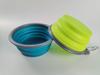 Spot pet dobrável tigela portátil para cachorro tigela para fora plástico dog bowl silicone Slow Food Bowl feeder acompanhando copo atacado