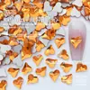 8*9mm Fondo Plano Corazón Torcido Forma Especial Cristal Vidrio Diamante Uñas Arte Joyería Usable Uña DIY Uñas Arte Diamante Destello Mayoreo