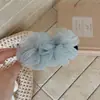 Nuevo Pasador de Plátano de Flor de Organza Pinza de Garra Pinza para el Cabello Simple Pinza para el Cabello de Alta Calidad Pinza Coreana de Temperamento para Cola de Cabello Accesorio para el Cabello Mujer