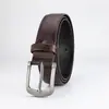 Cinto de Couro Versátil para Homens de Meia-idade e Jovens, Resistente ao Desgaste, Durável, com Fivela, para Moda Business