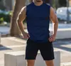 2024 Verão Transfronteiriço Novo Fitness Colete de Listras Verticais Masculino Corrida ao Ar Livre Lazer Esportivo Sem Mangas Trabalhador