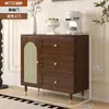 Aparador Francês Simples Armário de Armazenamento Trançado Armário de Armazenamento de Cozinha Gabinete de Chá para Sala de Estar Aparador Gabinete para Alugar